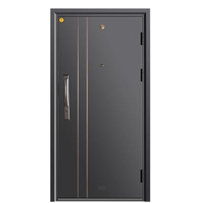 China Anti-theft Popular Simple Steel Door Design Modern Front Entrance Security Exterior Residential Steel for sale