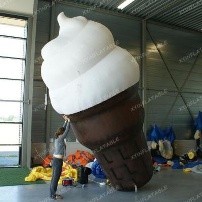 China 2020 PVC Best Hot Selling Giant Inflatable Ice Cream For Promotion for sale