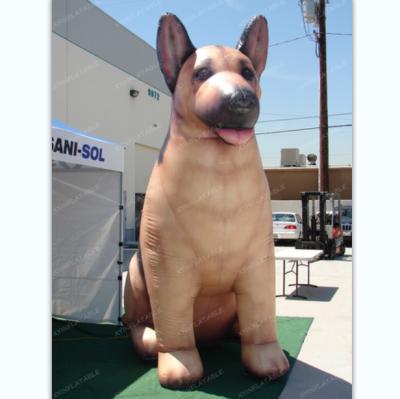 China 2021 Hot Selling PVC Or Oxford Cloth Giant Dog Model Inflatable German Shepherd For Advertising for sale