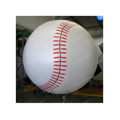 China 2021 hot sale pvc inflatable baseball ball, inflatable baseball helium balloon for advertising for sale