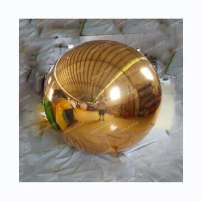 China 0.3mm Mirror Cloth + 0.3mm PVC Hot Sale 1m 2m Gold 3m Inflatable Mirror Ball (Two Layers), Inflatable Mirror Reflective Ball For Decoration for sale