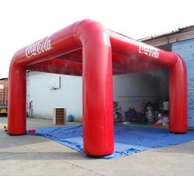 China Best pvc tarpaulin custom design inflatable fog station, inflatable tent manufacturer, inflatable tent china for sale