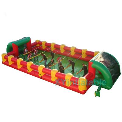 China 2021 hot sale PVC inflatable human soccer field, inflatable foosball field, inflatable foosball for sale for sale