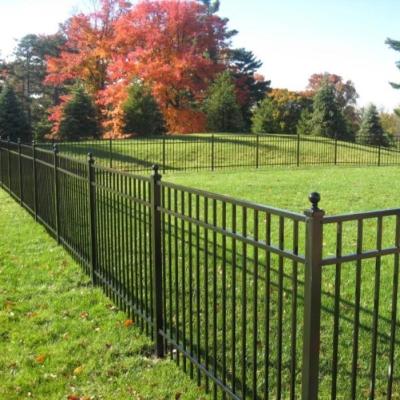 China HOT SALE Easily Assembled Decorative Black Aluminum Yard Picket Fencing Fence for sale