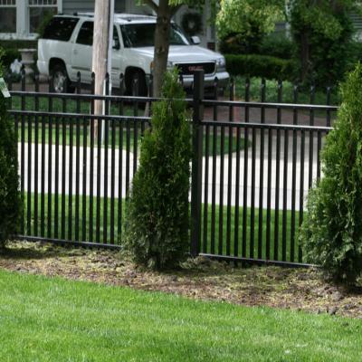 China Easily Assembled Custom Easily Assembled Security Aluminum Metal Slat Low Wall Panels Aluminum Fence for sale