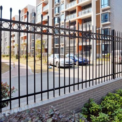 China New Design Easily Assembled Cheap Wrought Iron Fence Panel Aluminum Metal Picket Fence Ornamental for sale