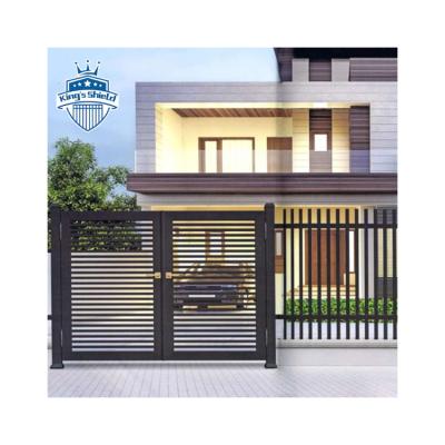 China Easily Assembled China Manufacture High Quality Door Designs Single Iron Residential Aluminum Villa Door for sale