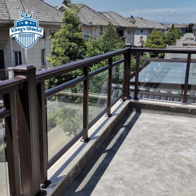 China Wholesale Outdoor Supplier Industrial Security Easily Assembled Durable Public Wrought Iron Fencing Glass Fence for sale