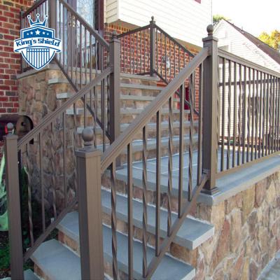 China Reasonable Price Easily Assembled Customized Fence Decorative Balcony Railing Aluminum Staircase Handrailing for sale