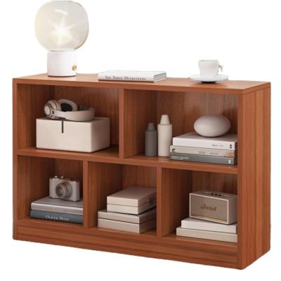 China China Manufacturer Wooden Bookcase Low Modern Simple Open Cube Bookcase Living Room Bedroom Storage Cabinet for sale