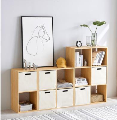 China Modern simple modern white wooden bookshelf large wooden bookshelf bookcase cube bookshelf for sale