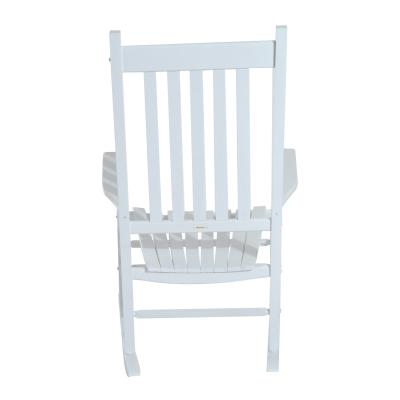 China EUROPEAN High Quality Home Outdoor Soft Wood High Chair Soft Wood Back Slat White Reclining Reclining Chair for sale