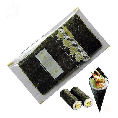 China Dry free shipping to France grade A hand roll temaki nori packaging with seaweed 5000sheets for sale