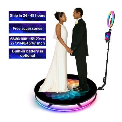 China Basic configuration manual/deluxe configuration new 360 degree photo booth 360 video photo booth machine for sale