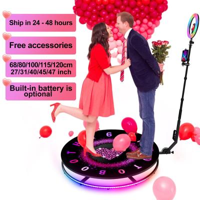 China Dropshipping 2022 new luxury 360 photobooth 360 degree photo booth photobooth photobooth photobooth machine base/rotate Dropshipping portable setup for sale