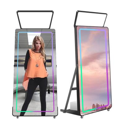 China 65 inch magic interactive selfie photo mirror booth machine for party or wedding 40/65 inch for sale