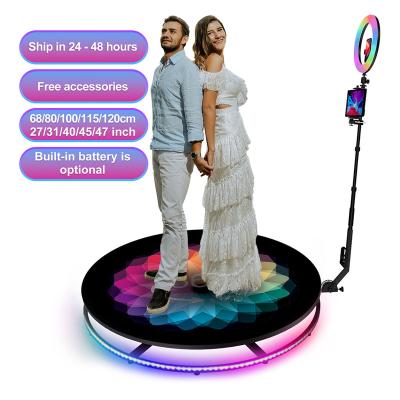 China Portable Photo Booth Event Video Camera Wireless 360 Degree Auto Rotating Selfie Wedding Business Photobooth for sale