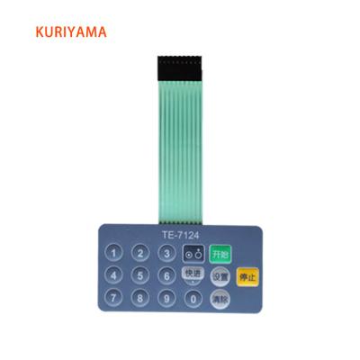 China Water-proof.durable.Eco-friendly Customize 3m Adhesive Embossed Button Membrane Keypad Backlit Membrane Switch With Led for sale