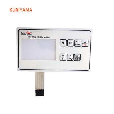 China Water-proof.durable.Eco-friendly Customized Multy Color Membrane Keypad With Pet Circuit for sale