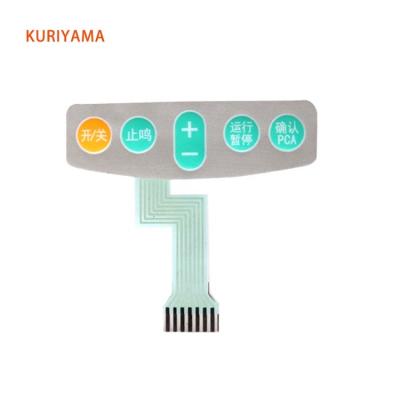 China Water-proof.durable.Eco-friendly Custom 3m Adhesive Push Button Membrane Keypad With Button And Led for sale