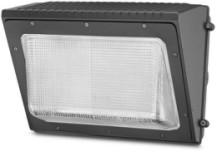 China 70W  Glass LED Wall Pack Light 5000K 8210 lumens UL DLC 4.2 AC 120 -277V // WSD-GWP05W27 for sale