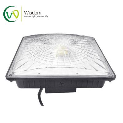 China AC100-277V LED Parking Garage Lights 5000K UL DLC 65W Aluminum Material PC Lens for sale