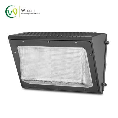 China Glass LED Wall Pack Lights 50W 5000K 8210 Lumens UL DLC 4.2 AC 120 -277V IP65 for sale