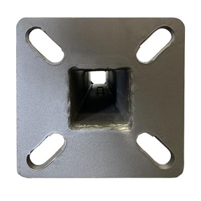 China Steel 4 Inch Square Light Pole 25ft Outdoor Lighting Accessories Installation Parts for sale