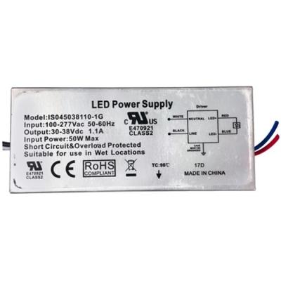 China High power factor 45W External LED driver Power Supply //IS045038110-1G for sale