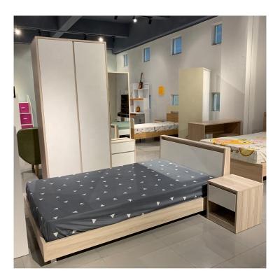 China Bulk Sale Project Furniture ATAD101 Minimalist Bedroom For Kids Bed With Kids Wardrobe for sale