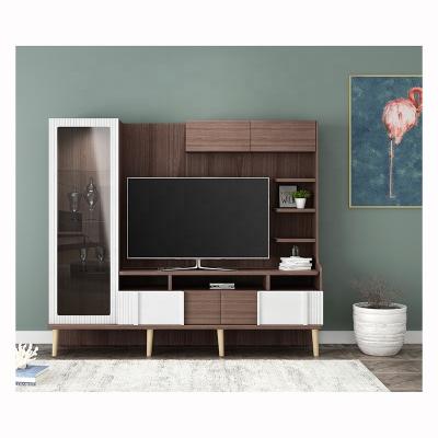 China (Other) Adjustable Living Room Furniture MFHQ004 Wooden TV Entertainment Wall Unit Stands for sale