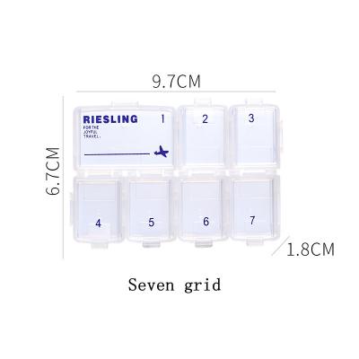 China Portable Organizer Stored Travel Mini Pocket Detachable Medicine Plastic Storage Box Container Case for sale