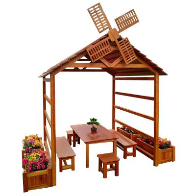 China Ourdoor Outdoor Playground Kids Play Wooden Play House for sale