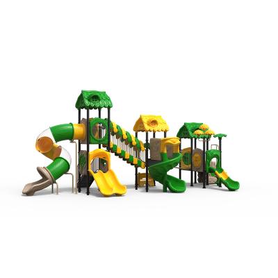 China Custom Made Kids Amusement Park Outdoor Selling Wooden Playground Slides For Kids for sale