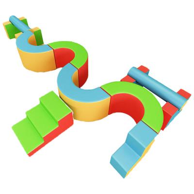 China Low Price Sale Educational Softplay Building Block Kids Indoor Soft Play Set for sale