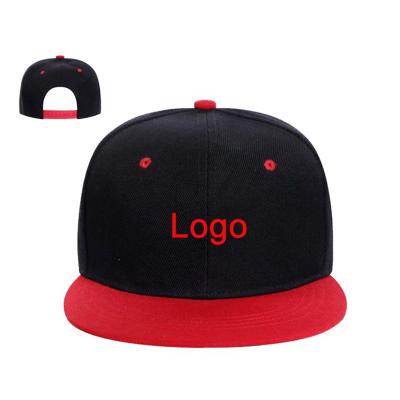 China COMMON Cheap Custom Embroidered Flat Brim Character Snapback Hat Cotton Snapback Hat for sale