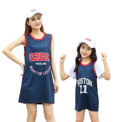 China Fashion Breathable Custom Basketball Tank Top Dresses For Women Clothes Clothing Kid Basketball Tank Top for sale