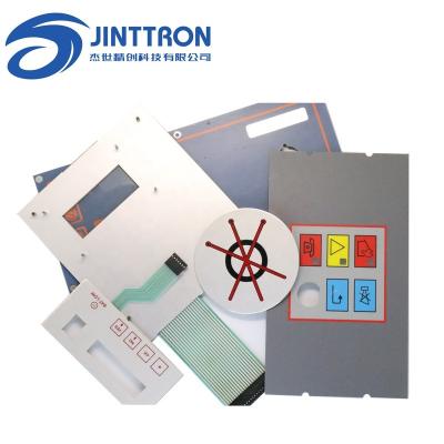 China Durable Large Size Membrane Switch With Aluminum Plate Backing Used On Industry Control Machine for sale