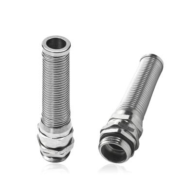 China Anti-bending 304/316 Stainless Steel Cable Stainless Steel Cable Glands M32 20mm Flexible Electrical Glands for sale