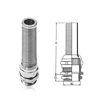 China 304/316 Stainless Steel Cable Gland 304 Stainless Steel Cable Gland Anti-Bending Anti-Bending Cable Gland M20 for sale