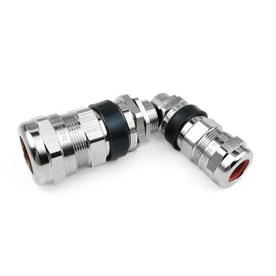 China 304/316 Stainless Steel Explosion Proof Waterproof Shielded EX Double Seal Atex Cable Gland Wire Connector Cable Gland 1/2 for sale