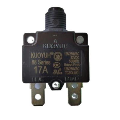 China KUOYUH Automatic Reset Thermal Switch Circuit Breaker 88-17A Overload Current Protector For Kids Electric Car Accessories 88-17A for sale