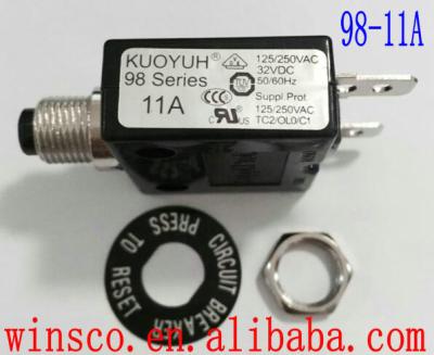 China NEW KUOYUH 11A 98-11A BREAKER 11A 100% Rebuildable 98 SERIES Switch, Overcurrent Protector 98-11A for sale