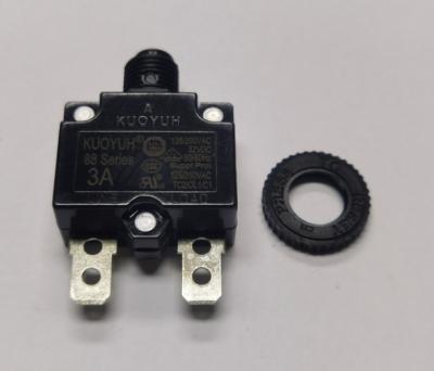 China 88-3A 100% KUOYUH BREAKER 88 SERIES 3A Rebuildable Switch , Overcurrent Protector 88-3A for sale