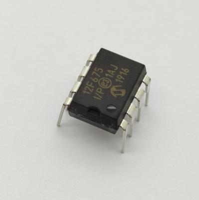 China New and original 8 Pin Flash Based 8Bit CMOS 12F675 IC Pic12F675-I/P PIC12F675-I/P Microcontroller for sale