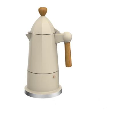 China WITH LID Mini Espresso Coffee Maker Percolator Aluminum Pot 3 Mocha Pot Mocha Cups for sale