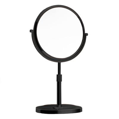 China Lighted Double Sided Round 360 Degree Flip Makeup Mirror for sale