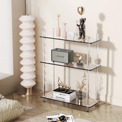 China Modern Acrylic Display Rack For Home Storage Home Rack Decoration Acrylic Book Shelves for sale