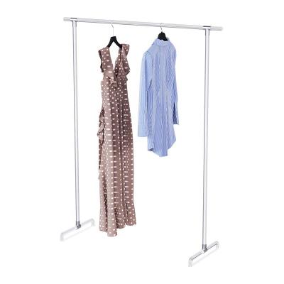 China (Other)Adjustable Acrylic Floor Clothes Rail Single-Bar Special Display Rack Single-Bar Showroom Storage For Clothing Storage Display for sale