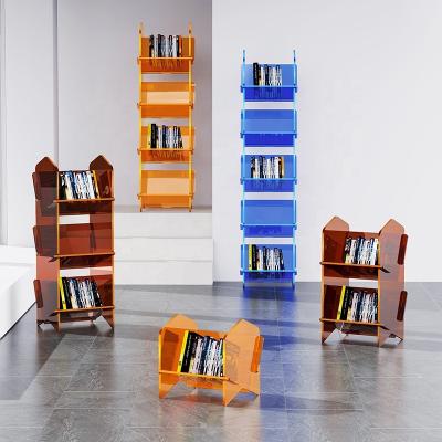 China (Size)Adjustable Acrylic Customized Storage Cabinet Wall Shelves Shelf Corner Bookcases For Home Living for sale